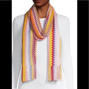New Missoni Colorful Fringed Scarf! Fab!